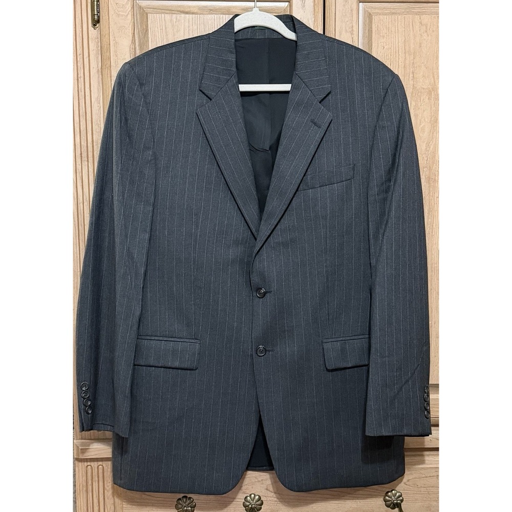 Lauren by Ralph Lauren Gray Classic Wool Sports Blazer Suit Jacket Size 42L
